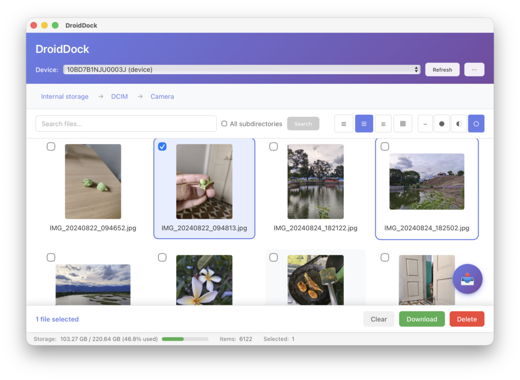 Android sur Mac avec DroidDock