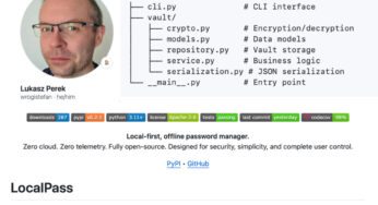 LocalPass : un outil open source pour gérer ses mots de passe en locale