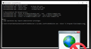 ProcNetBlocker : bloquer l’accès Internet d’un logiciel Windows en une seule commande ProcNetBlocker