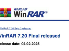 WinRAR 7.20 est disponible depuis le début 2025 winrar-7.20