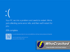 Comprendre et analyser les écrans bleus de la mort (BSOD) sur Windows WhoCrashed-bsod