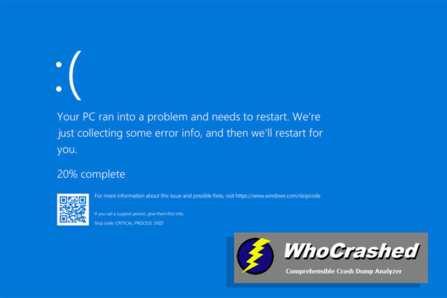 Comprendre et analyser les écrans bleus de la mort (BSOD) sur Windows WhoCrashed-bsod
