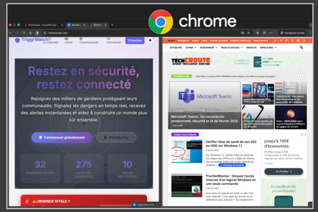 Chrome permet enfin de voir deux onglets côte à côte (Split View) chrome-split-view