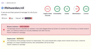 Le CLI de Bitwarden visé par une attaque sophistiquée de la « Supply Chain »