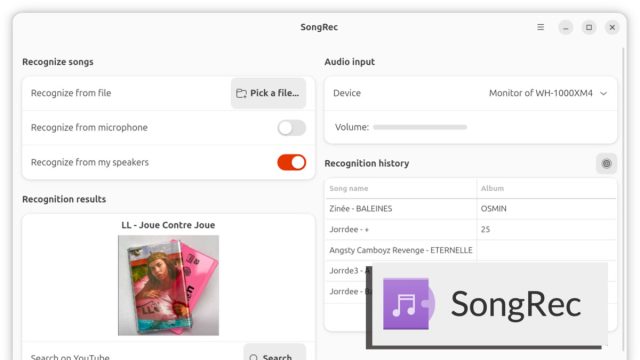SongRec 0.6 : un Shazam open source qui s’améliore encore sur Linux SongREC
