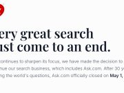 Ask.com ferme ses portes après près de 30 ans d’existence Ask.com