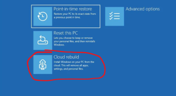Windows 11 : Microsoft teste la réinstallation du système directement depuis le Cloud