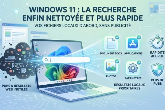 Windows 11 : Microsoft nettoie enfin sa barre de recherche et supprime les publicités windows-barre-de-recherche-nouveaute