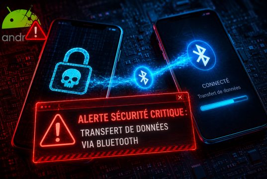 Android : Un malware bancaire redoutable se propage même sans Internet Deux smartphones Android communiquant entre eux, illustrant le relais de données d'un malware bancaire.