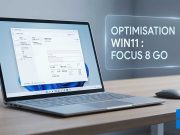 Windows 11 : Microsoft optimise enfin la mémoire pour les PC à 8 Go de RAM Gros plan sur l'écran d'un PC portable Windows 11 affichant le gestionnaire des tâches avec une utilisation mémoire optimisée.