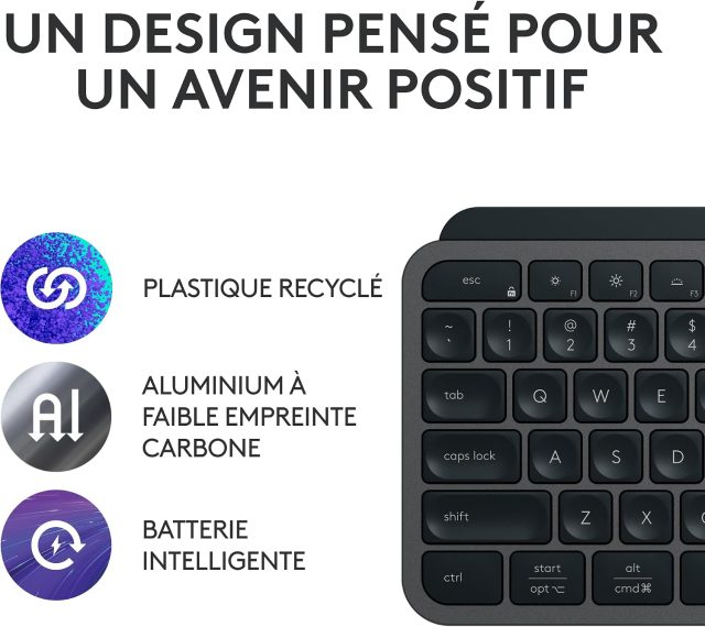 Le clavier sans fil Logitech MX Keys S passe sous la barre des 45 euros sur Amazon Logitech MX Keys S