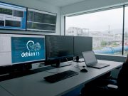 Le CERN accélère sa migration vers Debian 13 sur plus de 2 200 systèmes Écrans de contrôle au CERN affichant des informations liées à la migration vers Debian 13 sur les systèmes techniques.