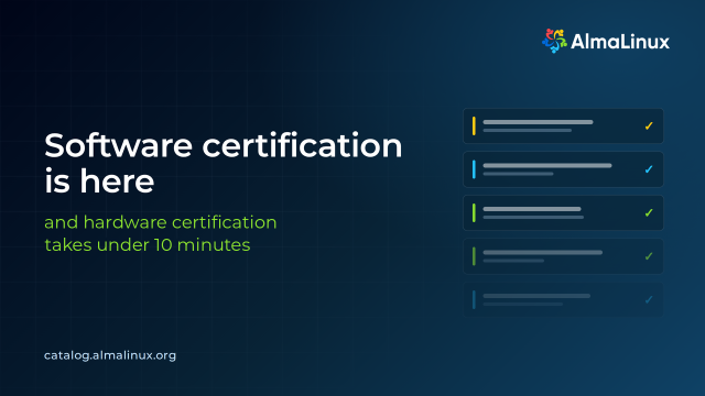 AlmaLinux lance sa certification logicielle communautaire : comment valider vos applications et serveurs ? Le nouveau programme de certification AlmaLinux permet d'auditer le matériel et les logiciels pour alimenter un catalogue public vérifié.