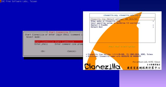 Clonezilla Live 3.3.3-37 : la mise à jour majeure pour le clonage et la sauvegarde de disques Interface de démarrage de la version stable 3.3.3-37 de Clonezilla Live sur un poste informatique.