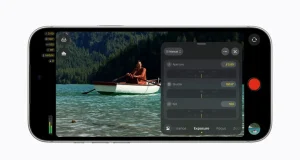 Final Cut Camera intègre les commandes manuelles d'ouverture variable pour la vidéo mobile.