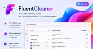 FluentCleaner Classic offre une méthode légère et transparente pour nettoyer les fichiers temporaires de Windows.