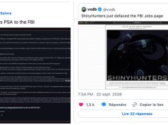 Fuite de données au FBI : ShinyHunters revendique le vol d’informations d’agents fédéraux