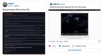 Fuite de données au FBI : ShinyHunters revendique le vol d’informations d’agents fédéraux