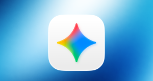 Interface de l'application Gemini sur Mac connectée aux messages Apple.