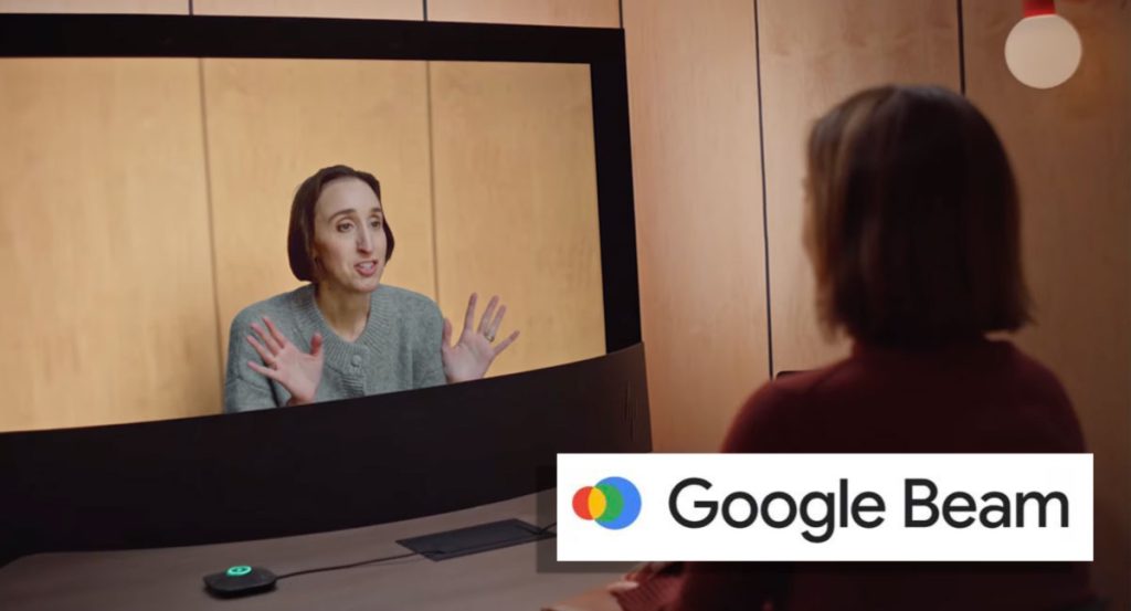 Les modules de réunion 3D Google Beam s'installent dans les espaces de travail partagés et en entreprise.