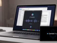 Google intègre les fonctions vocales Gemini à Gmail, Docs et Keep Interface de Google Gemini affichant les fonctionnalités vocales pour Gmail, Docs et Keep sur un écran d'ordinateur.