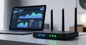 Configuration d'un routeur réseau moderne pour limiter la bande passante WiFi des appareils connectés.