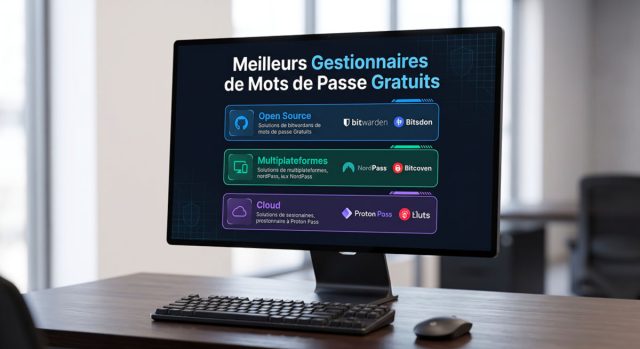 Comparatif visuel des solutions de gestion de mots de passe gratuites pour sécuriser vos données en ligne.