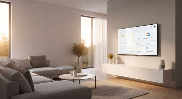 Google Home MCP : Contrôlez votre maison connectée avec Claude et les agents IA Interface de Google Home MCP permettant à un agent IA de contrôler les appareils connectés de la maison.