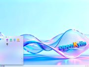 Le bureau openKylin 3.0 sous UKUI 4.24, intégrant des commandes système gérées par intelligence artificielle.