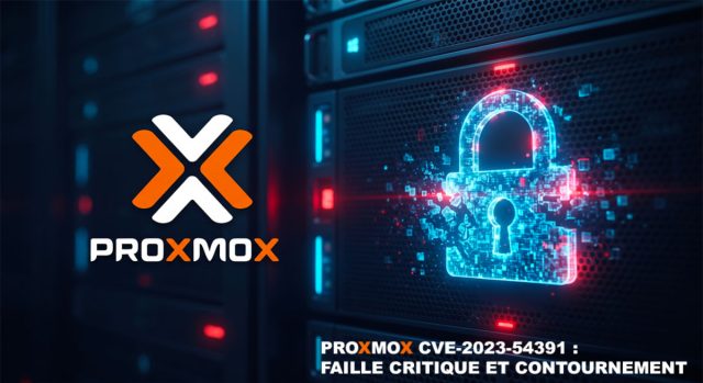 Faille critique Proxmox VE CVE-2023-54391 : contournement d’authentification et exploitation active Capture d'écran illustrant la faille de sécurité CVE-2023-54391 sur l'interface de virtualisation Proxmox VE.