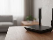 Pourquoi redémarrer son routeur Wi-Fi améliore la connexion internet Routeur Wi-Fi branché dans un salon pour illustrer le redémarrage de la box internet.
