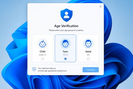 Vérification de l’âge sur Windows 11 : carte d’identité et selfie bientôt requis par Microsoft Le nouveau système de vérification de l'âge intégré par Microsoft dans Windows 11.