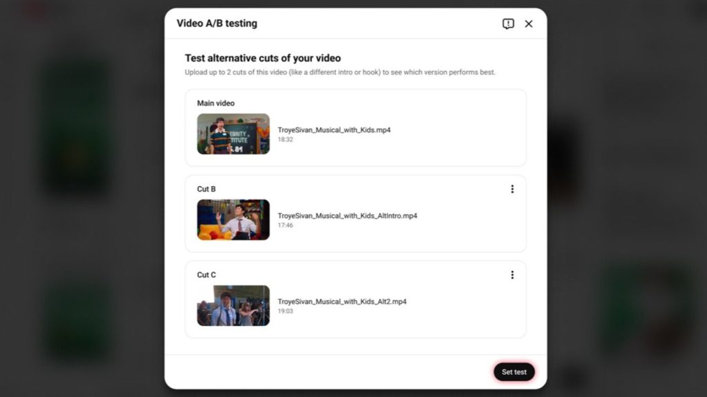 Ask Studio et tests multivariés : les évolutions de YouTube Studio