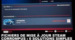 Résolution pas à pas de l'erreur d'installation liée aux fichiers de mise à jour corrompus sur la plateforme Steam.