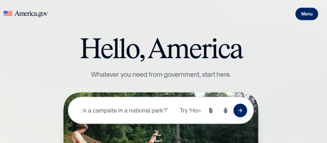 Le nouveau portail fédéral America.gov centralise l'accès aux informations administratives via un agent conversationnel.