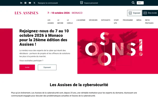 Assises de la cybersécurité Monaco 2026 : programme, dates et inscription Le Grimaldi Forum accueille les décideurs et experts IT pour la 26e édition des Assises de la cybersécurité à Monaco.