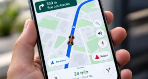 L'application Google Maps permet d'afficher une monoplace McLaren pour guider vos itinéraires.