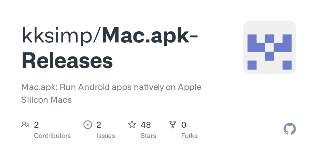 Installer des applications Android sur Mac avec Mac.apk L'outil open source Mac.apk intègre les paquets Android directement dans le dossier Applications de macOS.