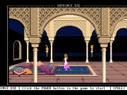 Interface de bureau rétro des années 90 affichant une session de jeu MS-DOS émulée dans un navigateur web.