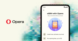 Le navigateur Opera intègre la configuration directe d'une eSIM de voyage pour vos déplacements à l'étranger.