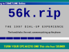 Le simulateur 56k.rip permet d'expérimenter le temps de chargement d'un modem RTC sur les sites d'aujourd'hui.
