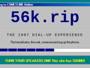 Le simulateur 56k.rip permet d'expérimenter le temps de chargement d'un modem RTC sur les sites d'aujourd'hui.