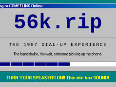 Simulateur de modem RTC : retrouvez la lenteur du bas débit avec 56k.rip Le simulateur 56k.rip permet d'expérimenter le temps de chargement d'un modem RTC sur les sites d'aujourd'hui.