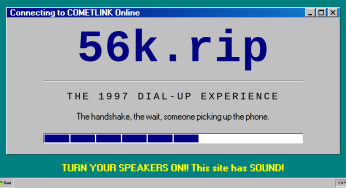 Simulateur de modem RTC : retrouvez la lenteur du bas débit avec 56k.rip