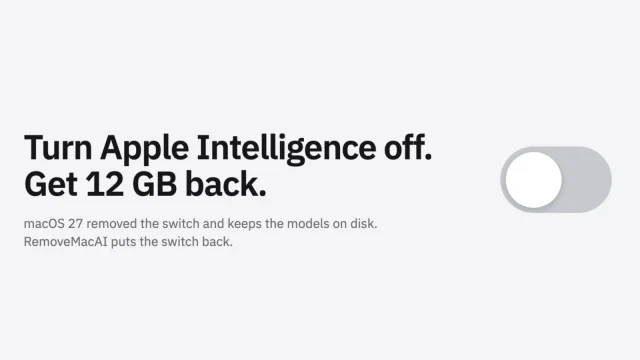 Supprimer Apple Intelligence sur Mac : l’outil RemoveMacAI libère plus de 12 Go L'utilitaire RemoveMacAI efface les modèles d'intelligence artificielle locaux pour récupérer du stockage sur macOS.